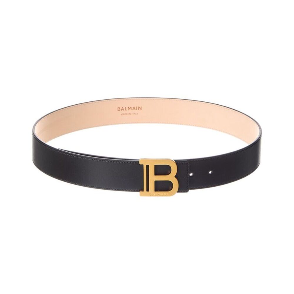 Balmain Leather Belt, Black